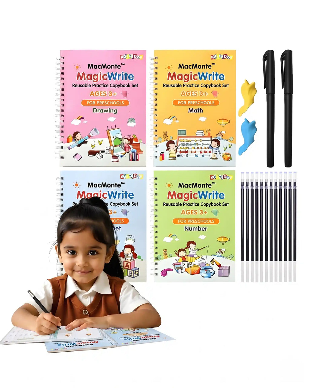 Auto Erase Copy Books for Kids