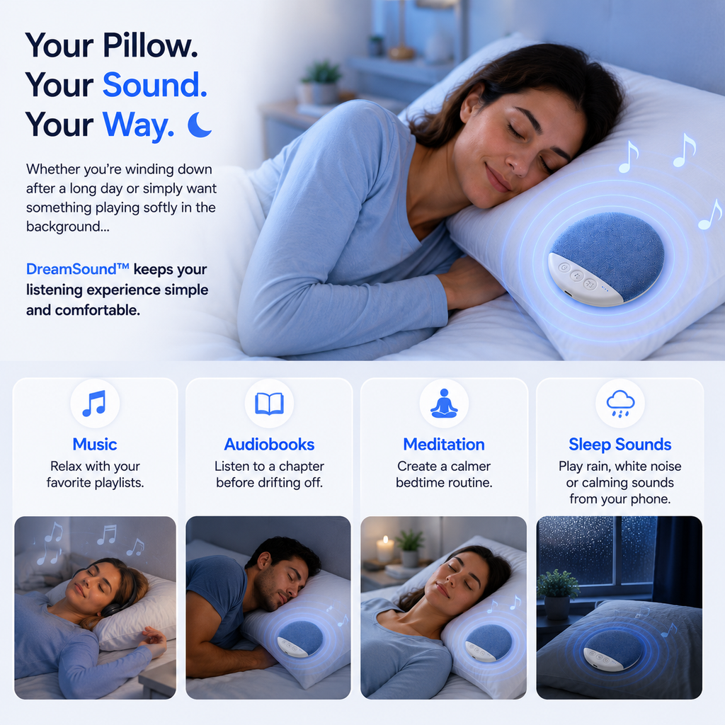 Thinnest Bluetooth Pillow Speaker