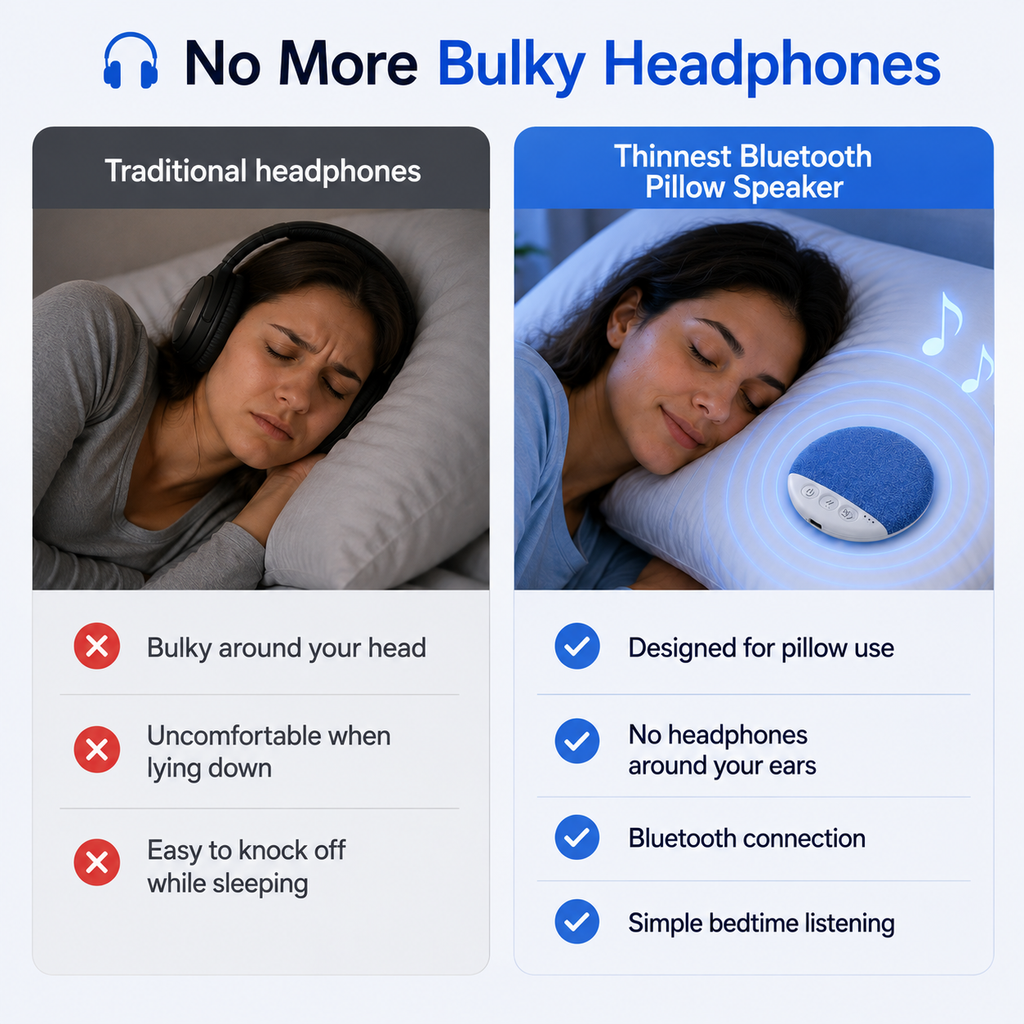 Thinnest Bluetooth Pillow Speaker
